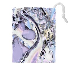 Landslide Baby Blue Drawstring Pouch (4xl) by MRNStudios