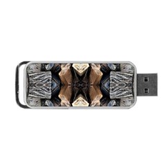 Wood Patterns Portable Usb Flash (two Sides) by kaleidomarblingart