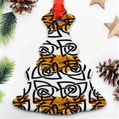 Digital Flowers Ornament (christmas Tree)  by Sparkle