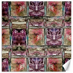 Collage Repeats  Canvas 16  X 16  by kaleidomarblingart