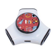 50s 3-port Usb Hub by NerdySparkleGoth