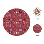50s Small Print Playing Cards Single Design (Round) Front