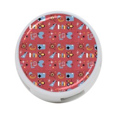 50s Small Print 4-port Usb Hub (one Side) by NerdySparkleGoth