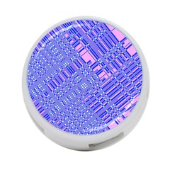 Root Humanity Barcode Purple Pink And Galuboi 4-port Usb Hub (two Sides) by WetdryvacsLair
