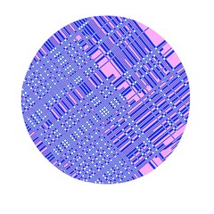 Root Humanity Barcode Purple Pink And Galuboi Mini Round Pill Box (pack Of 5) by WetdryvacsLair