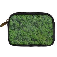 Leafy Forest Landscape Photo Digital Camera Leather Case by dflcprintsclothing