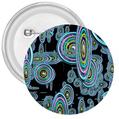 Concentric Circles A 3  Buttons by PatternFactory