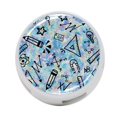Science-education-doodle-background 4-port Usb Hub (two Sides) by Sapixe
