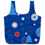 Christmas Pattern Tree Design Full Print Recycle Bag (XL) Front