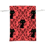 Cat Pattern  Lightweight Drawstring Pouch (XL) Back