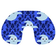 Ghost Pattern Travel Neck Pillow by NerdySparkleGoth