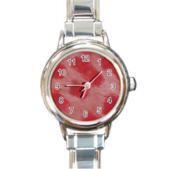 Strawberries Round Italian Charm Watch by kiernankallan