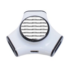 Athletic Running Graphic Silhouette Pattern 3-port Usb Hub by dflcprintsclothing