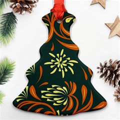 Folk Flowers Pattern Floral Surface Ornament (christmas Tree)  by Eskimos