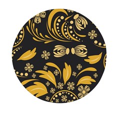 Folk Flowers Pattern Floral Surface Mini Round Pill Box (pack Of 5) by Eskimos