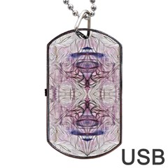 Amethyst Repeats Iv Dog Tag Usb Flash (two Sides) by kaleidomarblingart