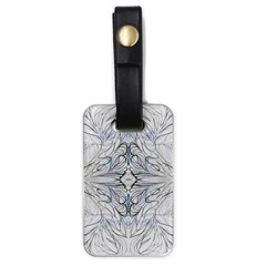 Mono Repeats Luggage Tag (one Side) by kaleidomarblingart