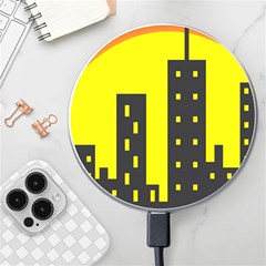 Skyline-city-building-sunset Wireless Charger by Sudhe