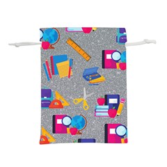 80s And 90s School Pattern Lightweight Drawstring Pouch (m) by NerdySparkleGoth