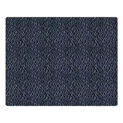 Blue Stripes On Dark Background Double Sided Flano Blanket (large)  by SychEva