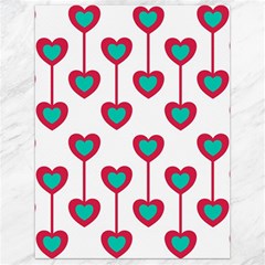 Red Hearts On A White Background Canvas 18  X 24  by SychEva