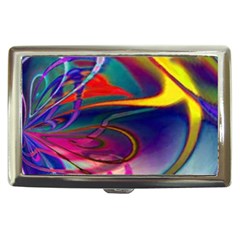 Colorful Rainbow Modern Paint Pattern 13 Cigarette Money Case by DinkovaArt