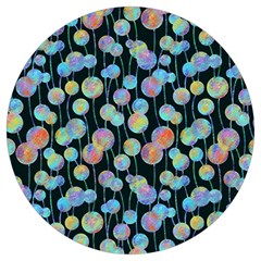Multi-colored Circles Round Trivet by SychEva