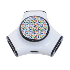 Beautiful Bright Butterflies Are Flying 3-port Usb Hub by SychEva