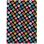 Multicolored Donuts On A Black Background A4 Clipboard Back