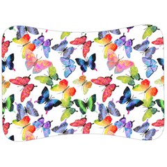 Bright Butterflies Circle In The Air Velour Seat Head Rest Cushion by SychEva