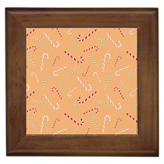Sweet Christmas Candy Framed Tile by SychEva