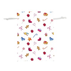 Christmas Elements Lightweight Drawstring Pouch (s) by SychEva