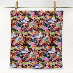Retro Color Face Towel by Sparkle