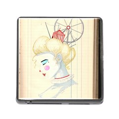 Clown Maiden Memory Card Reader (square 5 Slot) by Limerence