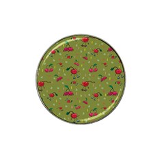 Red Cherries Athletes Hat Clip Ball Marker (10 Pack) by SychEva