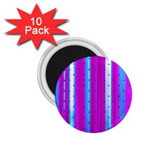 Warped Stripy Dots 1 75  Magnets (10 Pack)  by essentialimage365