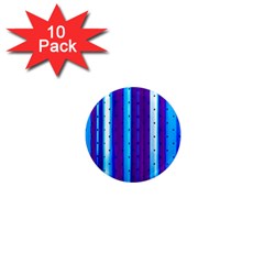 Warped Stripy Dots 1  Mini Magnet (10 Pack)  by essentialimage365