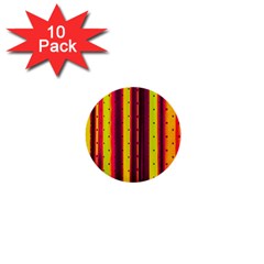 Warped Stripy Dots 1  Mini Buttons (10 Pack)  by essentialimage365