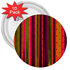 Warped Stripy Dots 3  Buttons (10 Pack)  by essentialimage365
