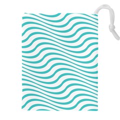 Beach Waves Drawstring Pouch (4xl) by Sparkle