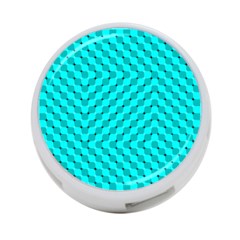 Illusion Waves Pattern 4-port Usb Hub (two Sides) by Sparkle