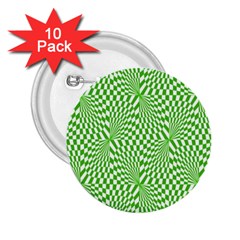 Illusion Waves Pattern 2 25  Buttons (10 Pack)  by Sparkle