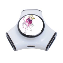 Carnie Squid 3-port Usb Hub by Limerence
