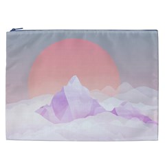 Mountain Sunset Above Clouds Cosmetic Bag (xxl) by Givinglala