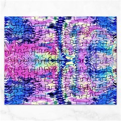 Waves Repeats V Rectangular Jigsaw Puzzl by kaleidomarblingart