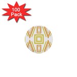 Abstract pattern geometric backgrounds   1  Mini Buttons (100 pack)  Front