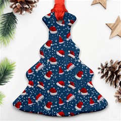 Blue Christmas Hats Ornament (christmas Tree)  by SychEva