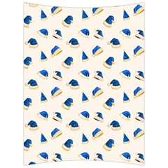 Blue Christmas Hats Back Support Cushion by SychEva