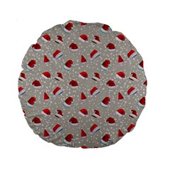 Santa Hat Standard 15  Premium Round Cushions by SychEva