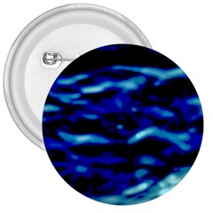 Blue Waves Abstract Series No8 3  Buttons by DimitriosArt